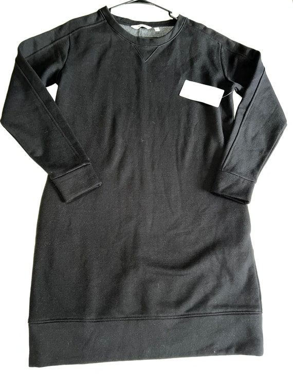 Athleta lolo black sweatshirt dress size medium - image 2