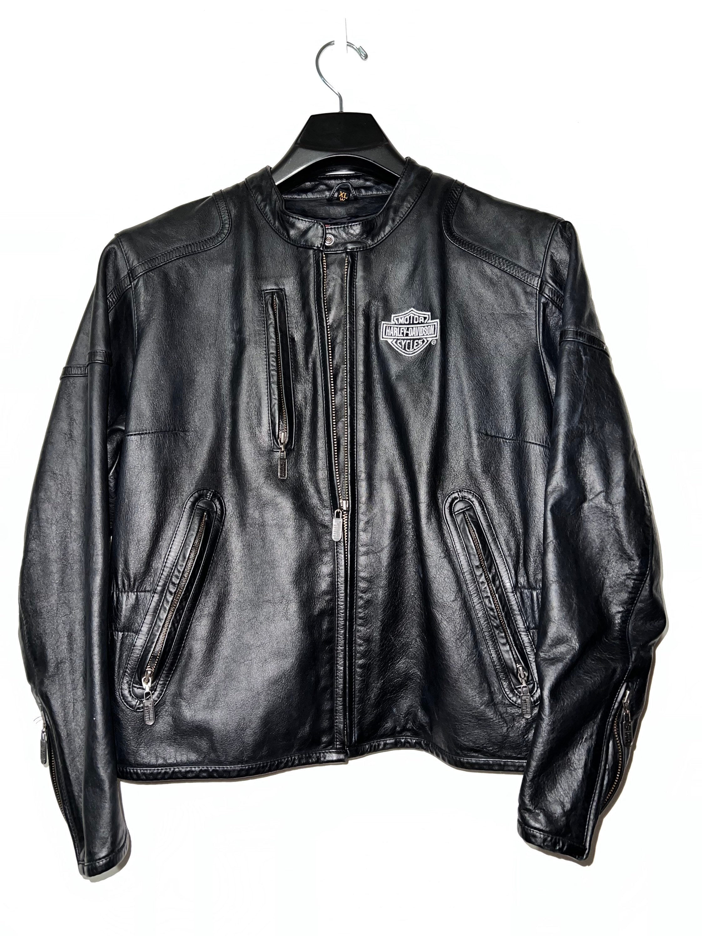 Harley Davidson Leather Jacket Womens Xl - Etsy