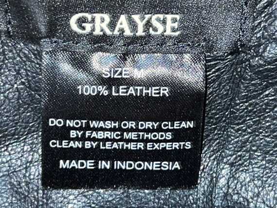 Grayse leather jacket size medium - image 6