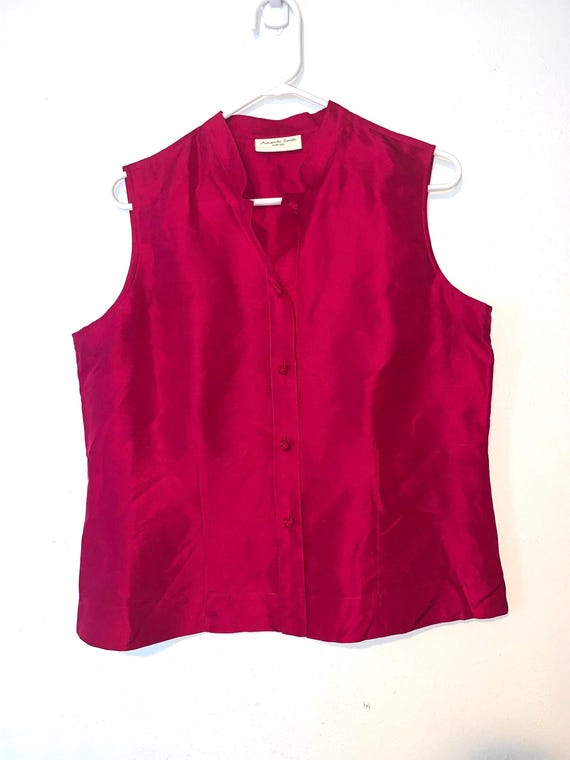 Amanda smith silk top large - image 2