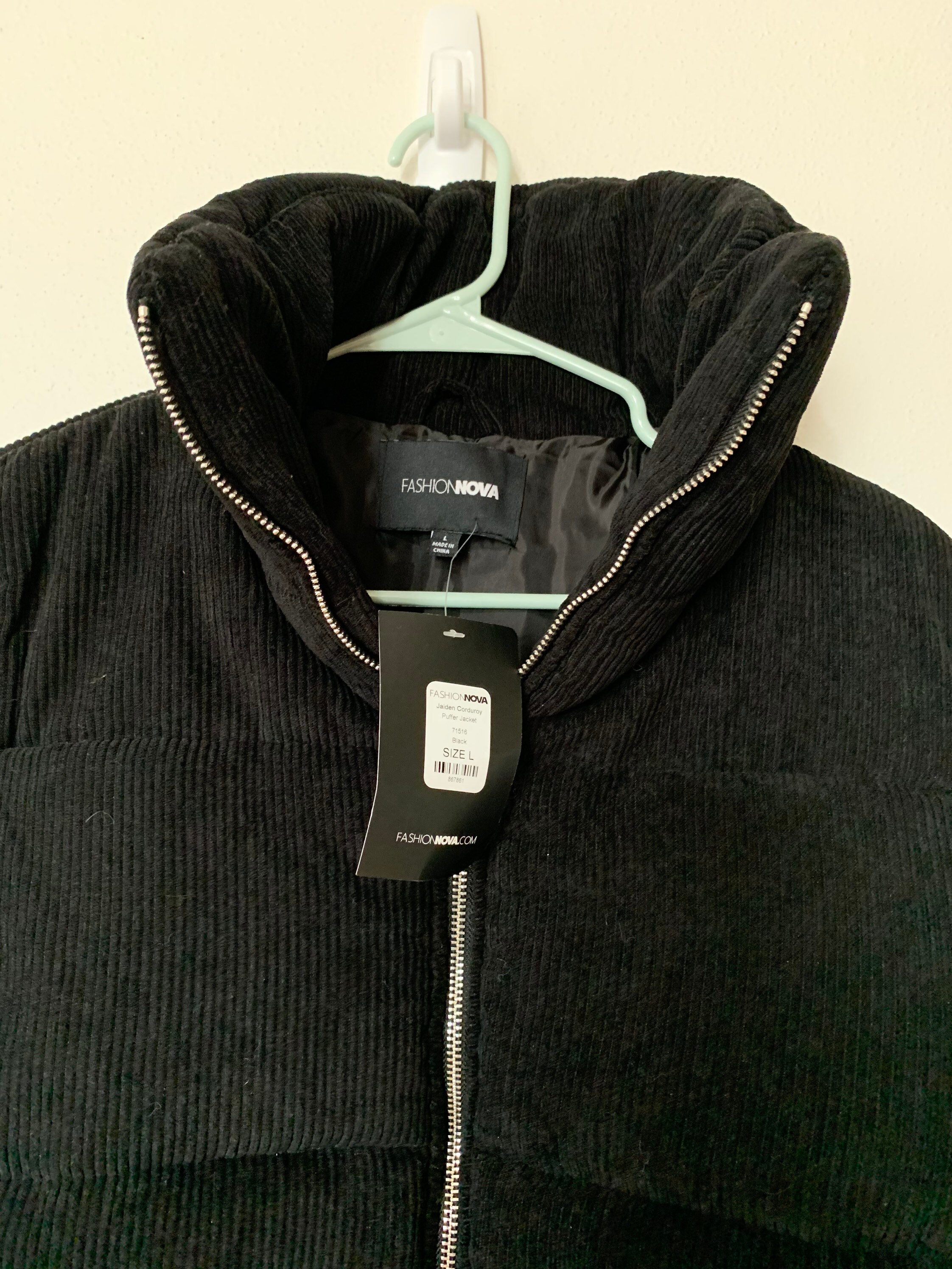 jaiden corduroy puffer jacket