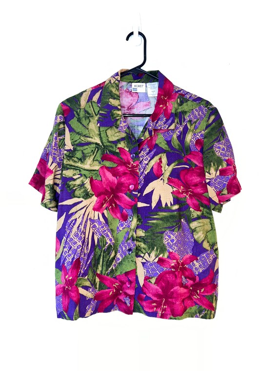 Koret multicolor button down size large - image 1