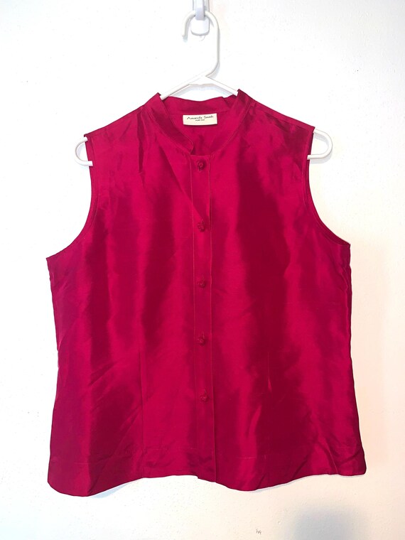 Amanda smith silk top large - image 3