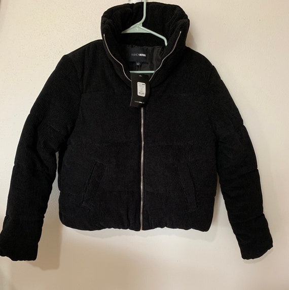 Fashion Nova Large Corduroy Puffer Jacket