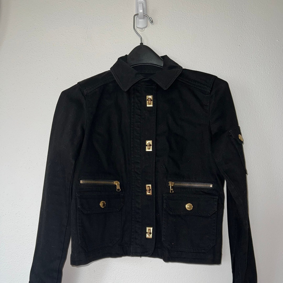 Ralph lauren black denim jacket hot sale