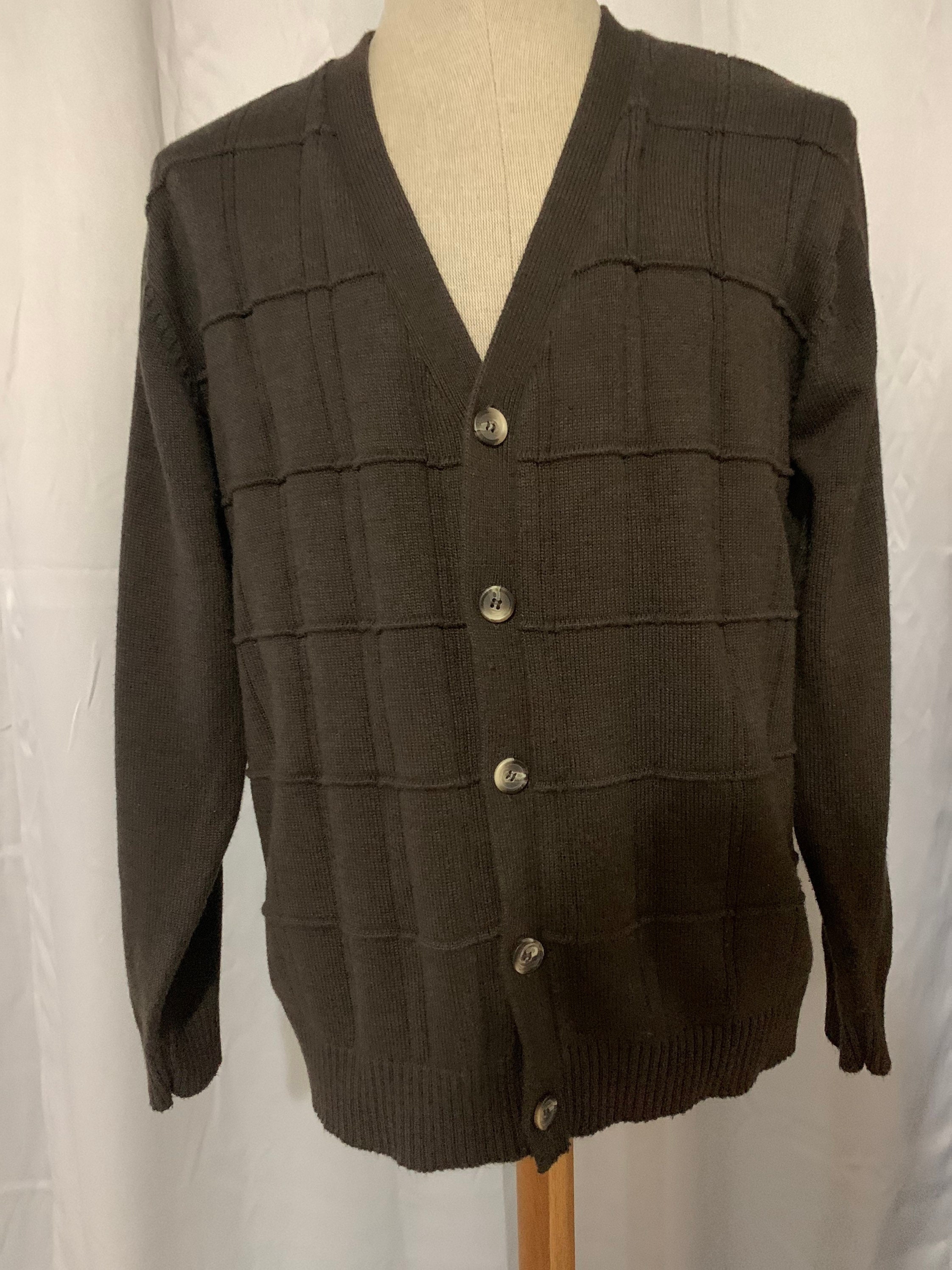 Samanthassecrets Oscar de La Renta Brown Cardigan Men's Large