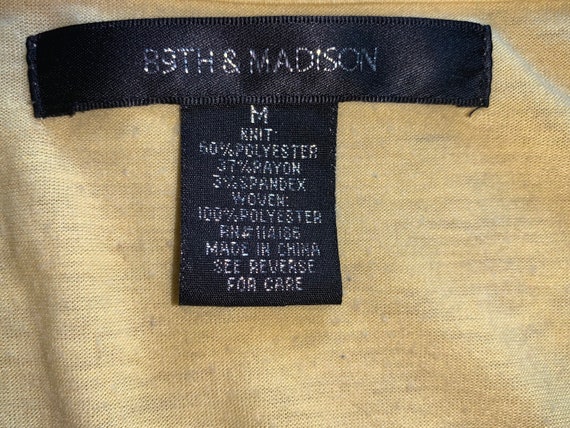 89th and  Madison sleeveless yellow ruffle top si… - image 3