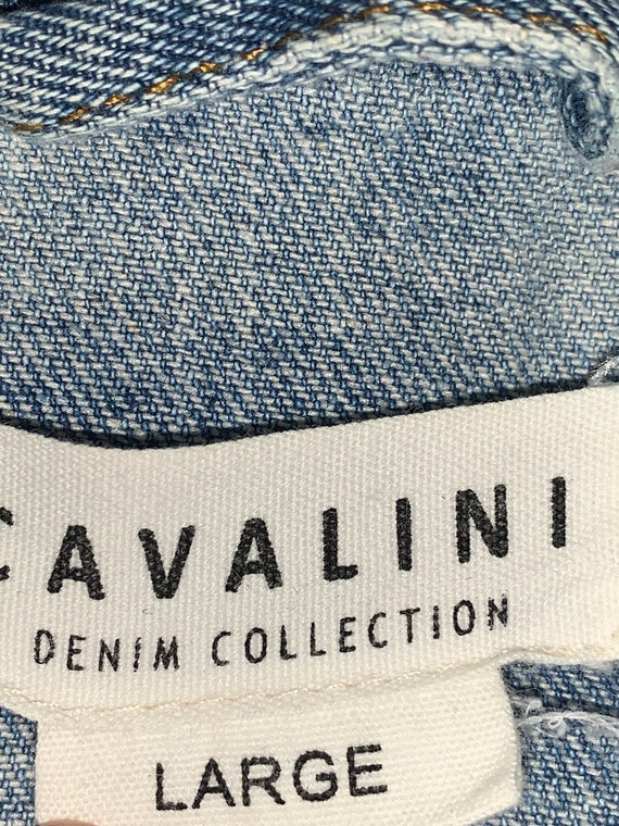 Cavalini Denim Jacket Size Large - Etsy