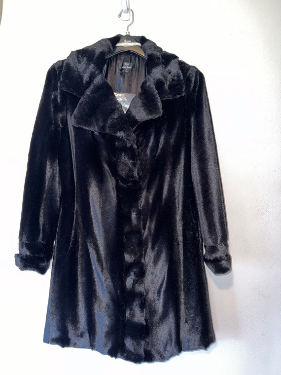 Dennis basso outlet faux leather jacket