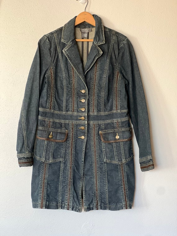 Motto denim jacket size small - image 4