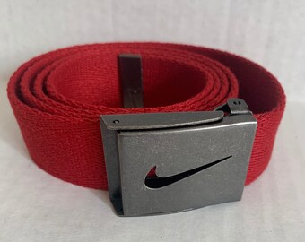 red nike belt