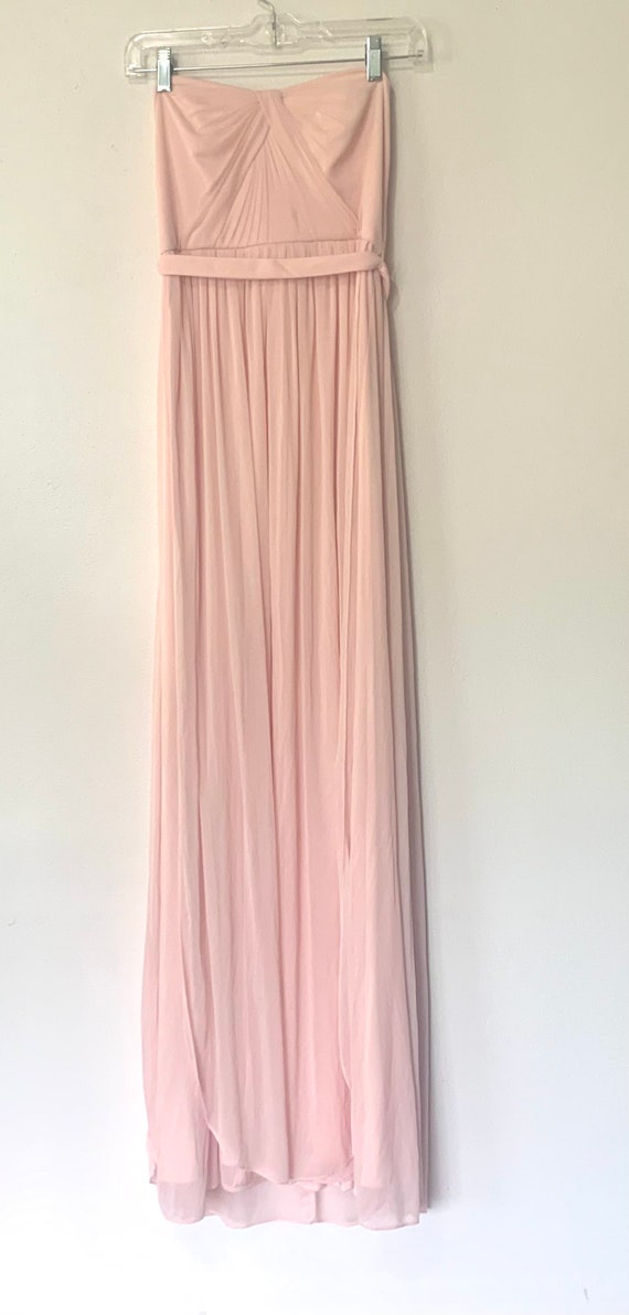 David's Bridal Long Strapless Light Pink Size 4 - Etsy