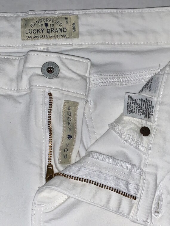 Lucky Brand Sweet Crop White Jeans Size 