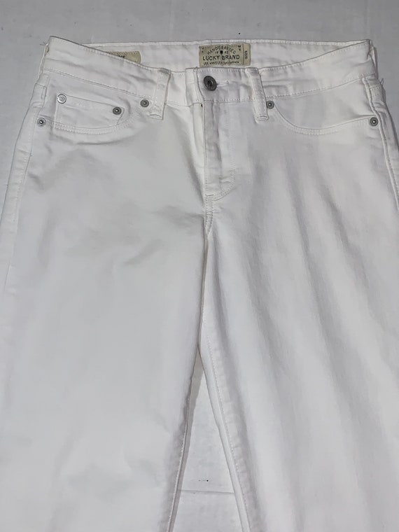 Lucky Brand Sweet Crop White Jeans Size 