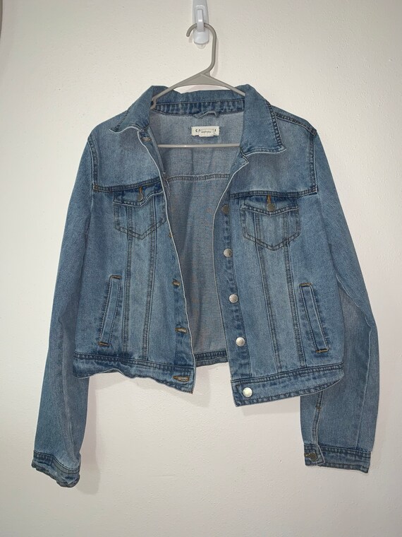 Cavalini Denim Jacket Size Large - Etsy 
