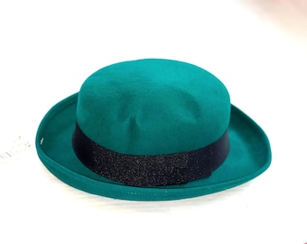 Wool felt green hat