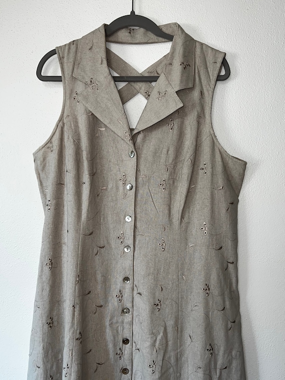 Buy Sheri Martin New York Linen Dress Size 18 Online in India - Etsy
