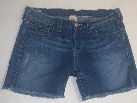 True Religion Cut off Shorts Size 31 - Etsy