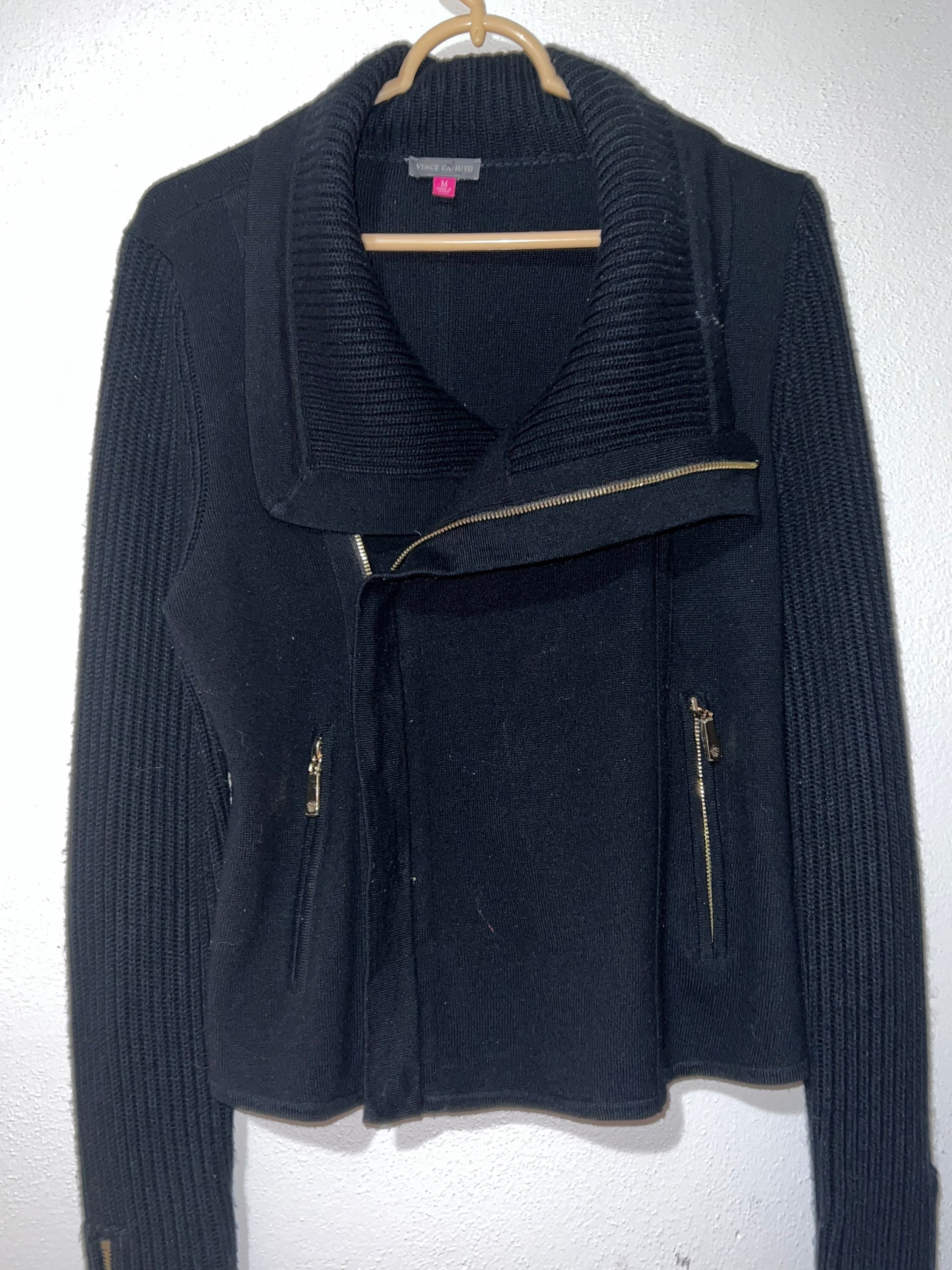 Vince camuto asymmetric stand collar best sale coat
