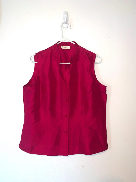 Amanda smith silk top large - image 1