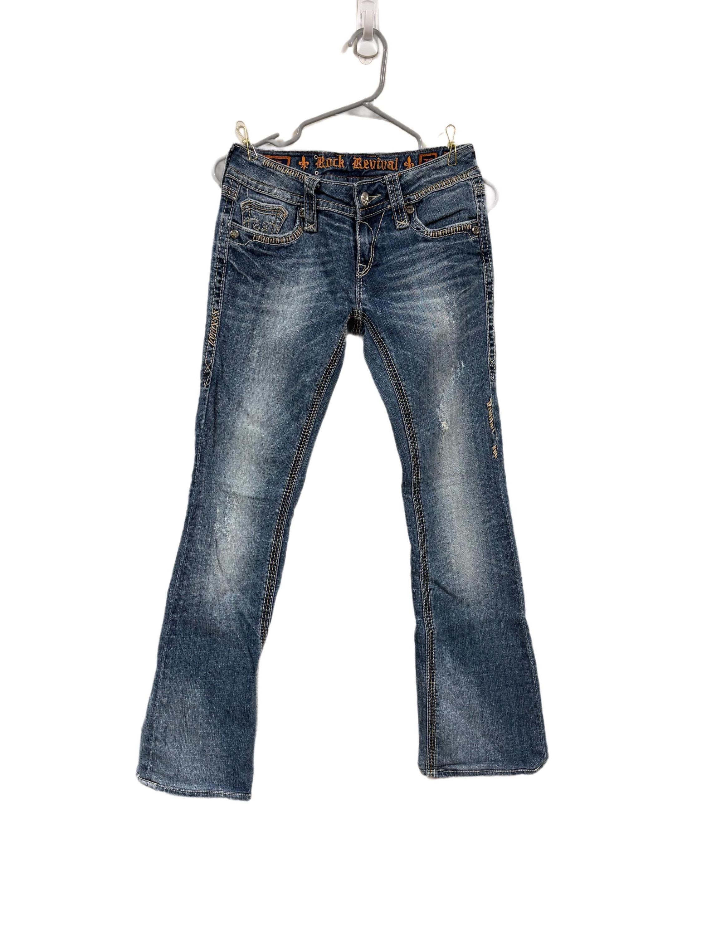 Rock Revival Jeans Bootcut - Etsy