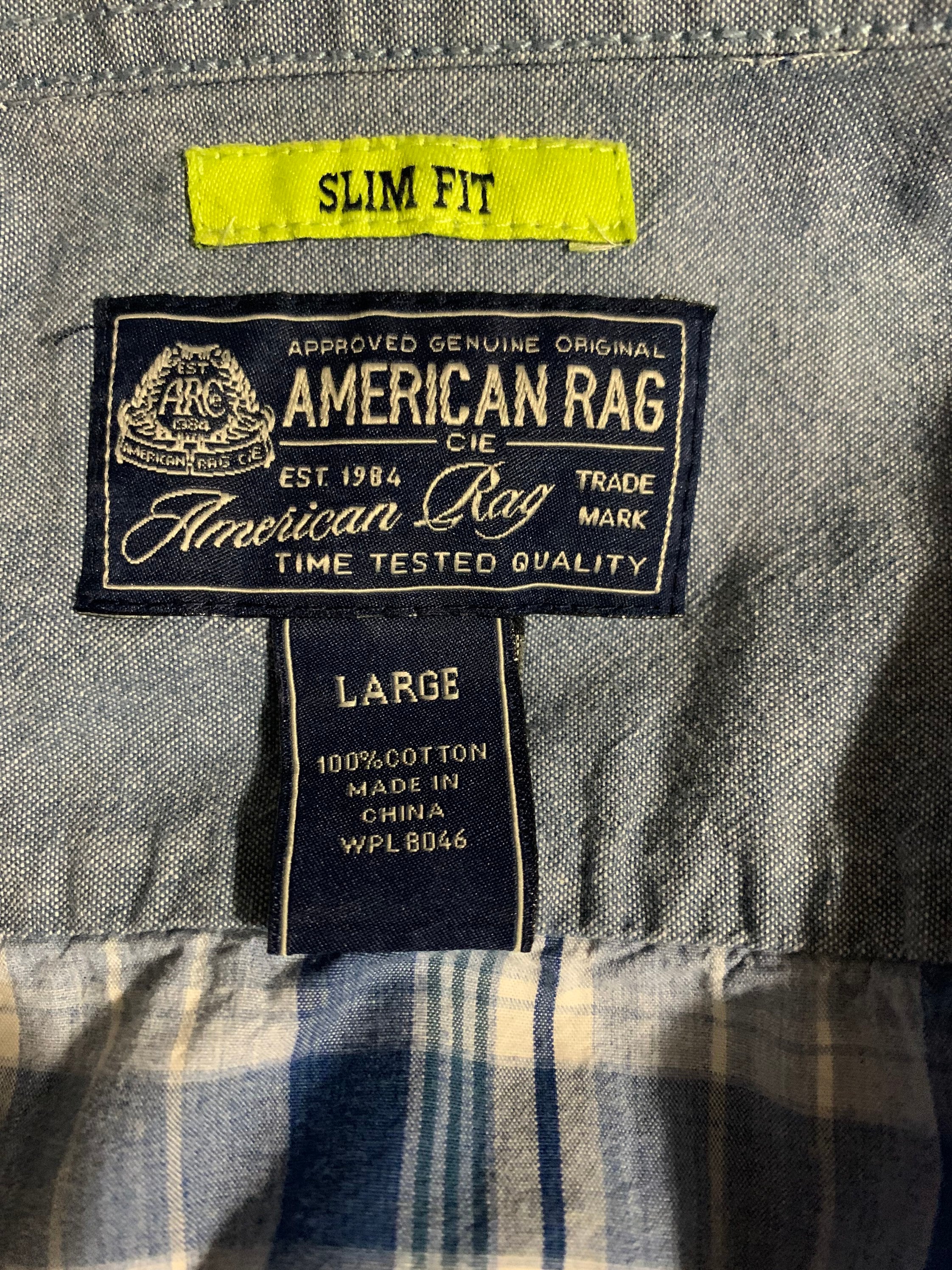 American Rag Button up Men’s Slim Fit Large - Etsy