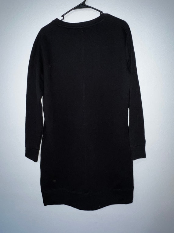 Athleta lolo black sweatshirt dress size medium - image 3