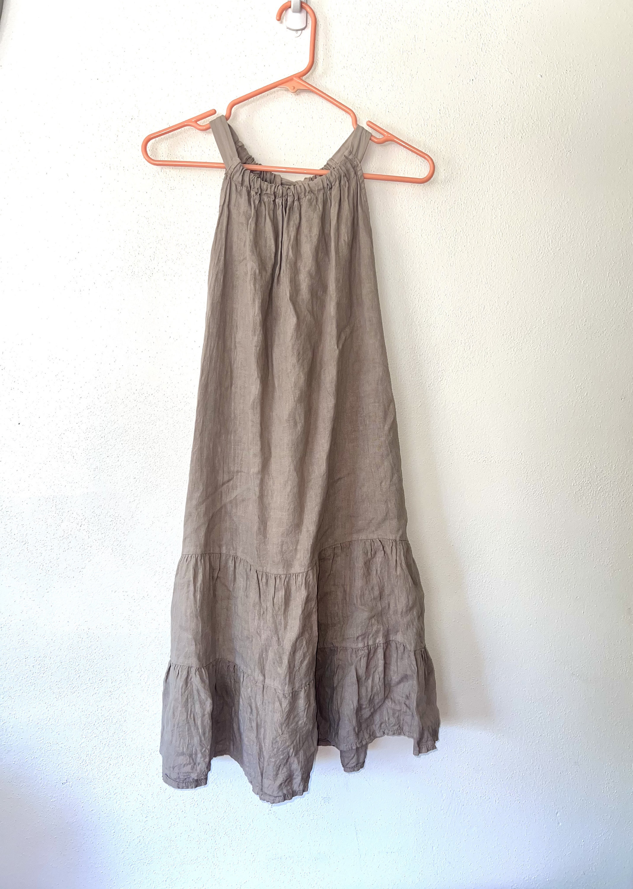 chinese dress ladies Arabella Linen Dress Orange / M main image 0
