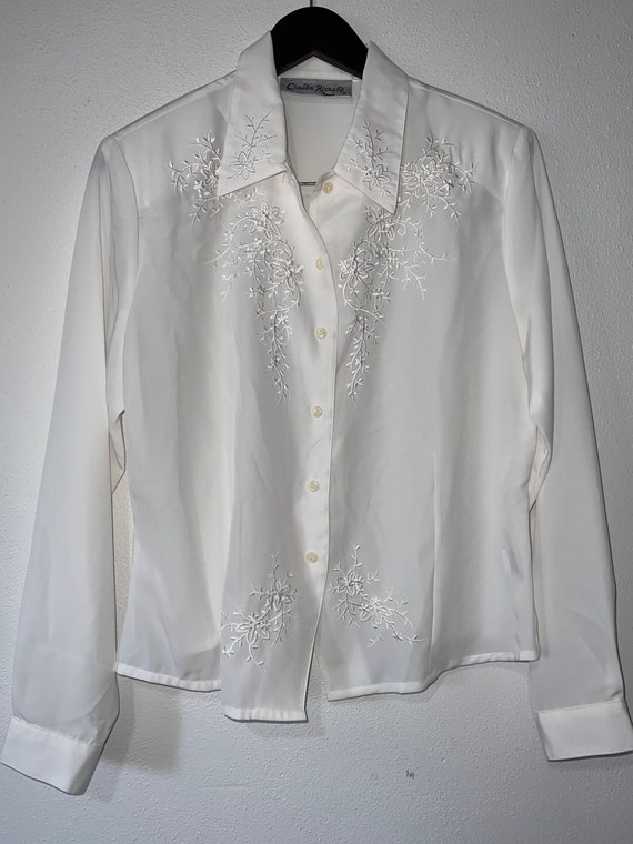 Claudia Richard Button Down Blouse Size 12 - Etsy