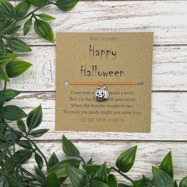 Halloween Wish Bracelet - Trick or Treat Gift - Halloween Bracelet - Halloween Wish - Halloween Gift - Halloween Jewellery