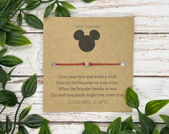 Mickey Mouse Disney Wish Bracelet - Mickey Mouse Gift - Disney Princess Gift - Disney Bracelet - Mickey Mouse Bracelet