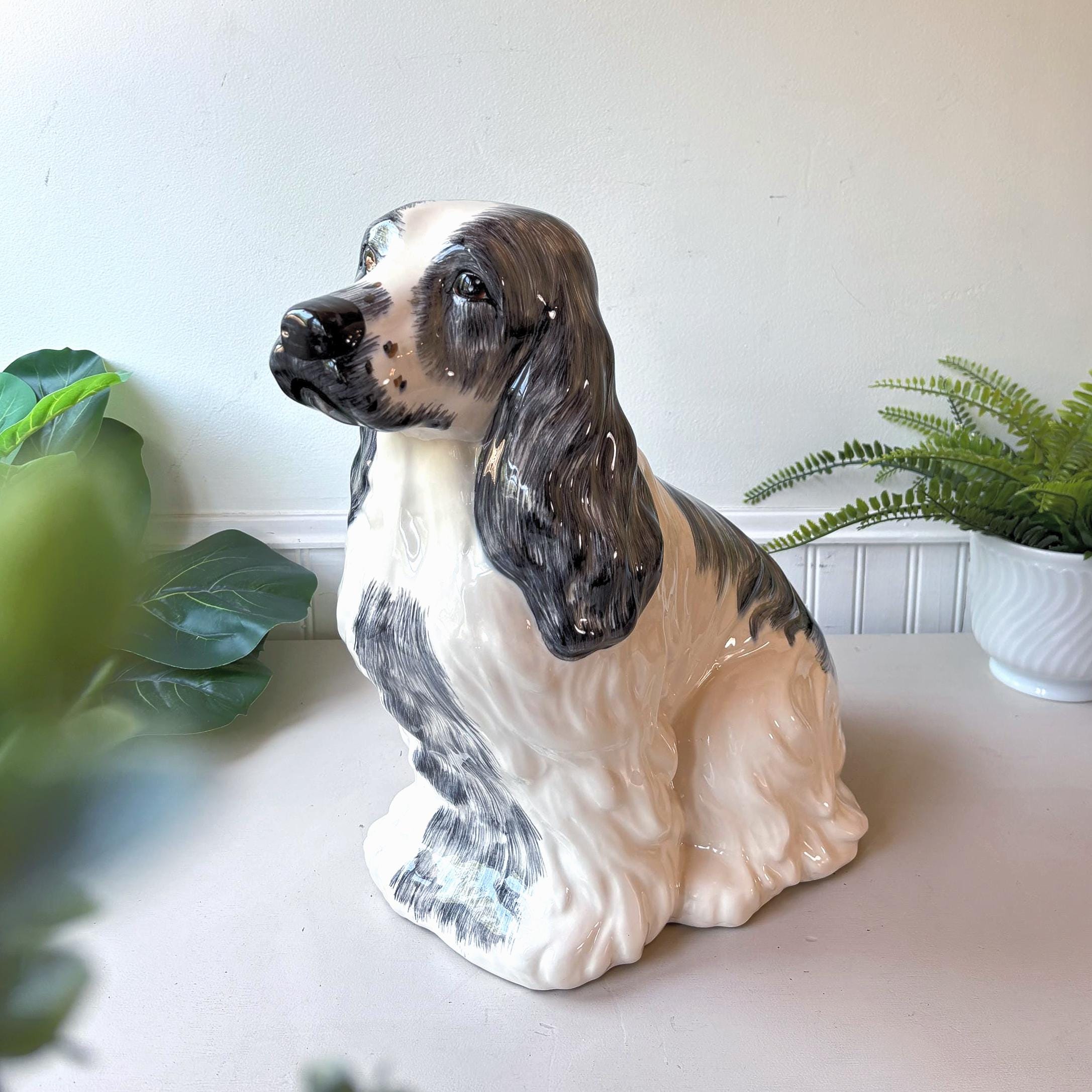 チョコレート型　アンティーク　ベルギー　コッカースパニエル Chocolate Cocker Spaniel Figurine - Etsy