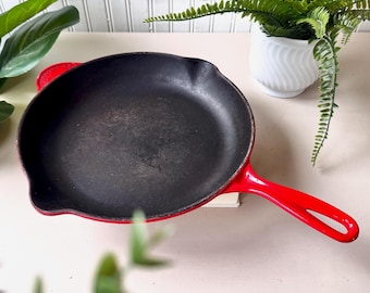 Sartén de hierro fundido Le Creuset tamaño 30, vintage, años 70, MCM, mediados de siglo, 30 cm, Francia