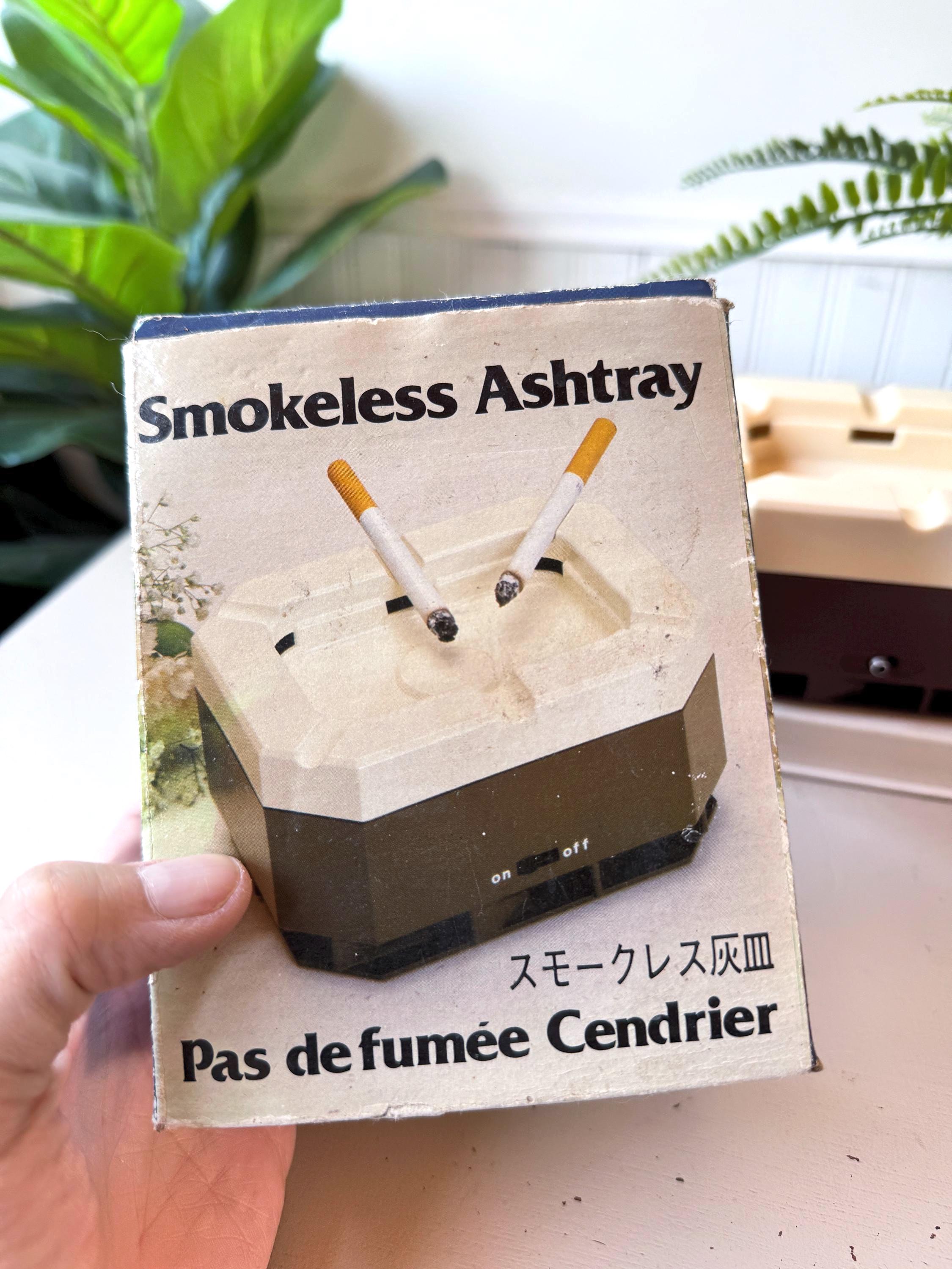 best smokeless ashtray for cigarettes Ashtrays Indoor, Ash Tray For Home BINO deformable material that withstands wind Multifunctional Smokeless Ashtray, HEPA Filter