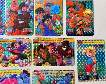 Street Fighter II 1990s Prism Card Lot of 22, Vintage 1994 Bandai