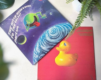 The Hitchhiker's Guide to the Galaxy & The Restaurant at the End of the Universe 3 Vinyl LP Set, Vintage 1982 Hannibal Records