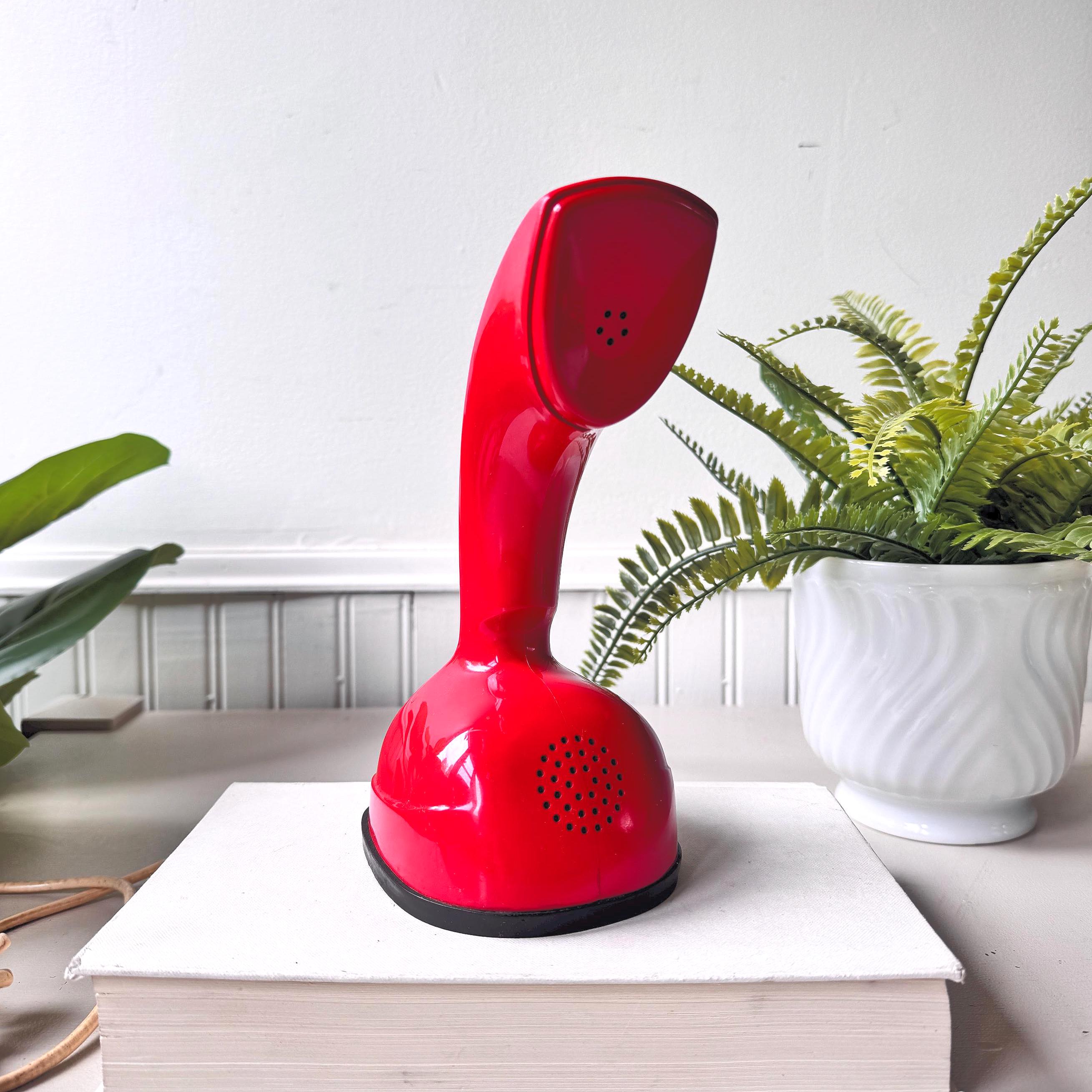 RARE Vintage 1960s Red Ericofon Cobra Telephone, Danish Rotary