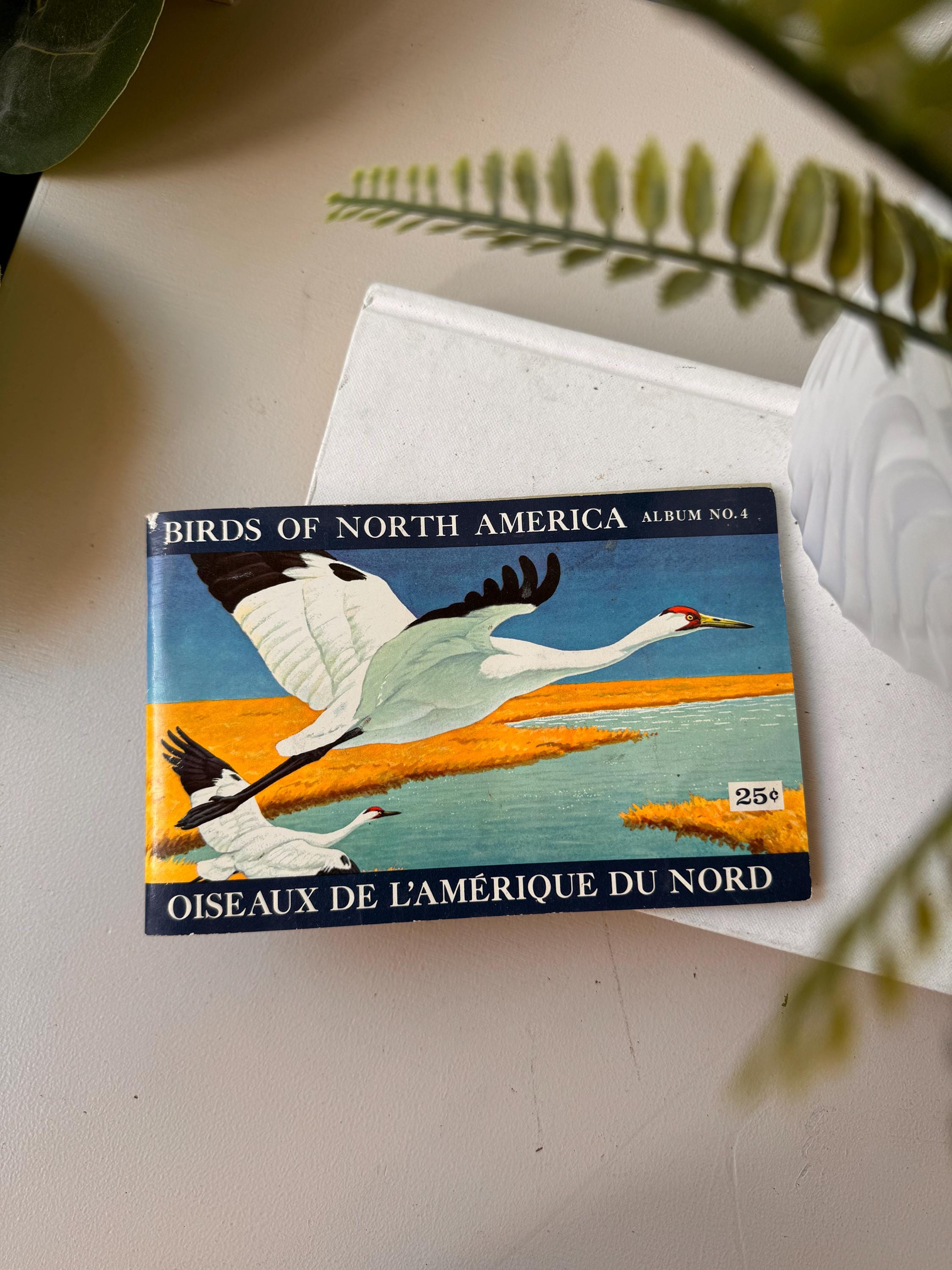 Vintage 1962 Birds of North America Album No. 4 with Red Rose Tea Complete Set of Red Rose Collector Cards, Brooke Bond Canada Limited
