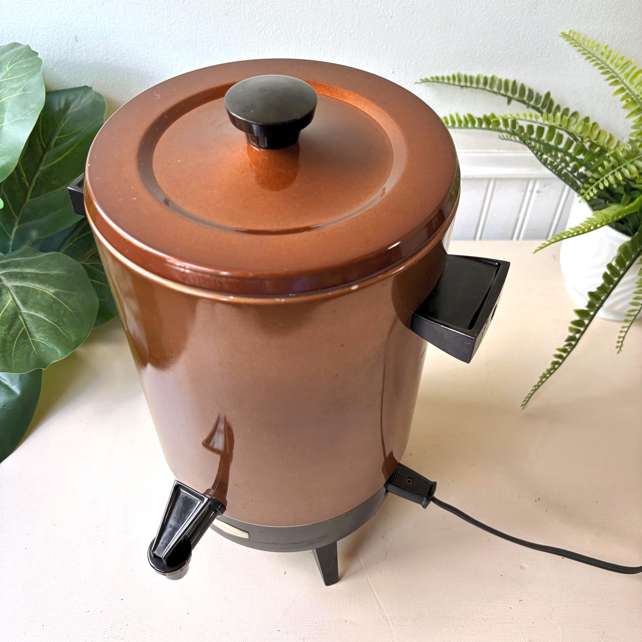 Empire 32 Cup Party Coffee Maker, Vintage 1970s MCM Mid Century