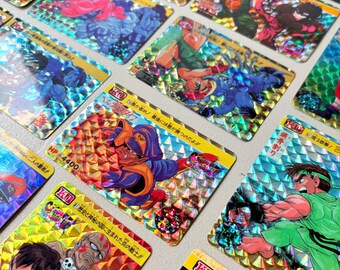Street Fighter II 1990s Prism Card Lot of 22, Vintage 1994 Bandai