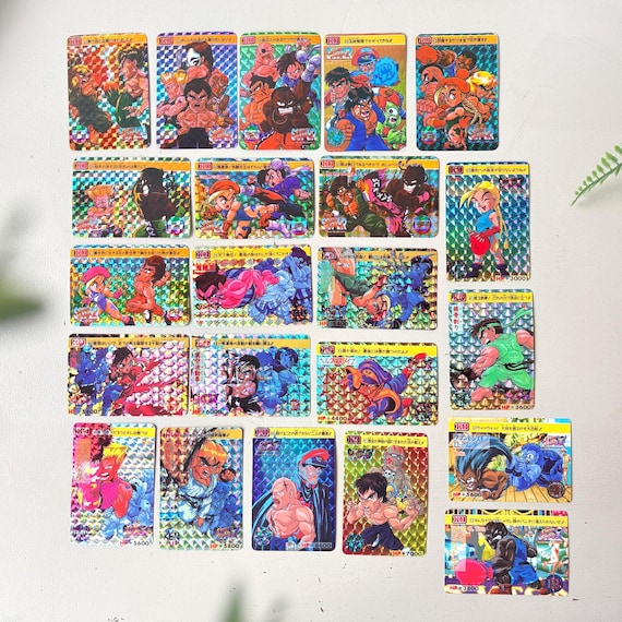 超希少 コンプリート クイックファイト ストリートファイター シール カード Street Fighter II 1990s Prism Card Lot of 22, Vintage 1994 Bandai