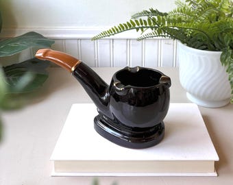 Cenicero japonés para pipa, estilo vintage de mediados de siglo (MCM) de los años 60, Japón.