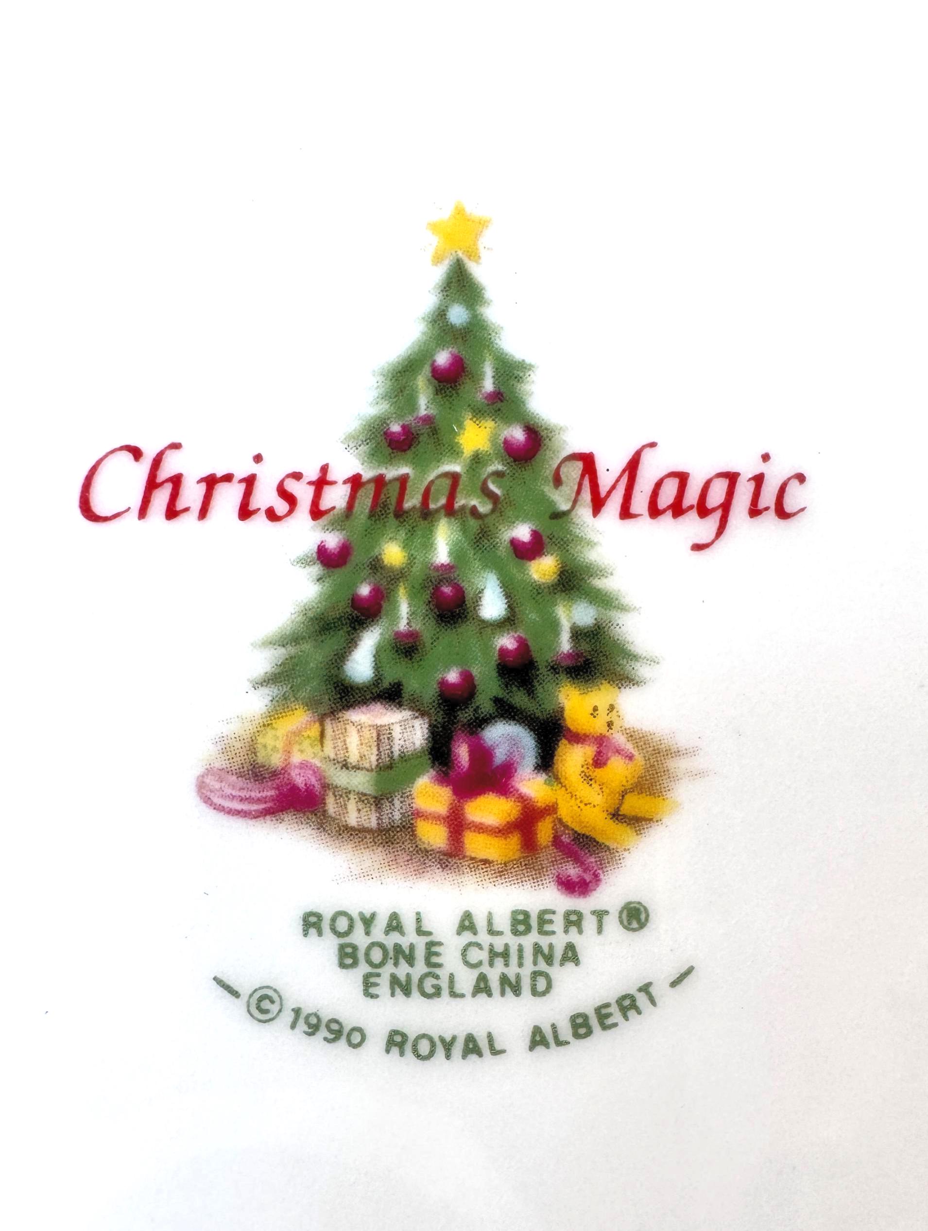 Vintage 1990 Royal Albert “christmas Magic” Bone China Serving