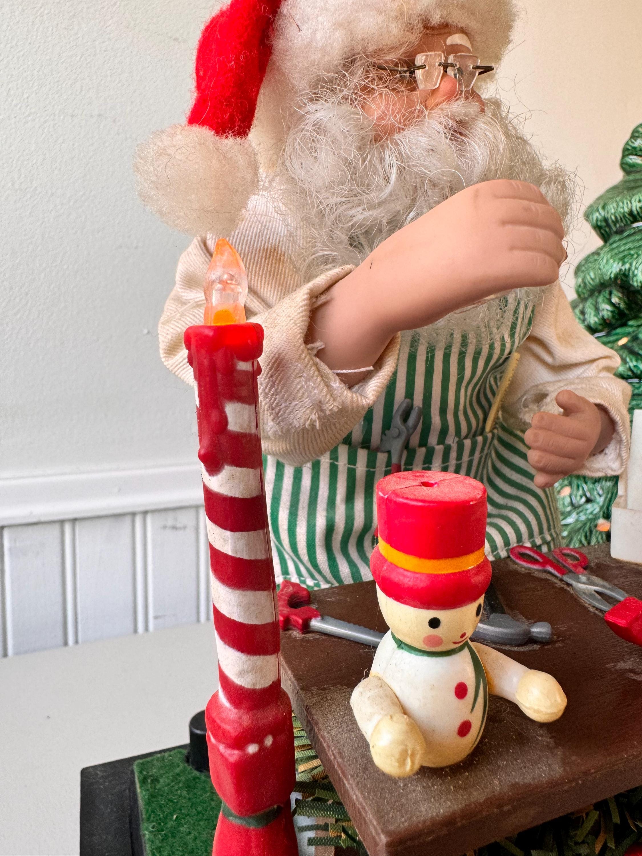 Noel様　D、I Vintage 90s Musical Action Santa Claus Christmas Figure New