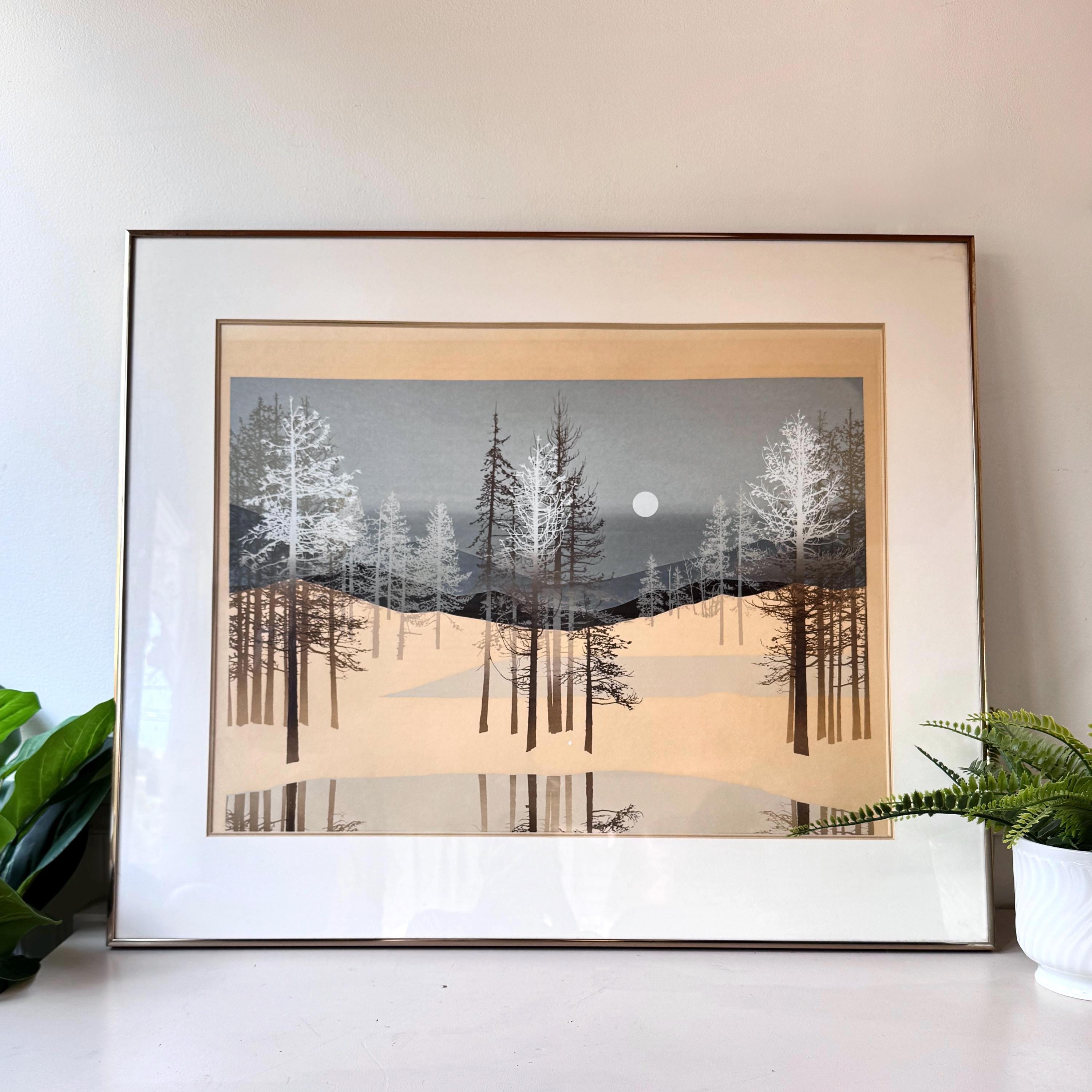 1 / 3 TURNER ミッドセンチュリー 白鷺プリントアート リプロダクト版 Tsuchiya Koitsu (1870-1949) | Three woodblock prints | Showa