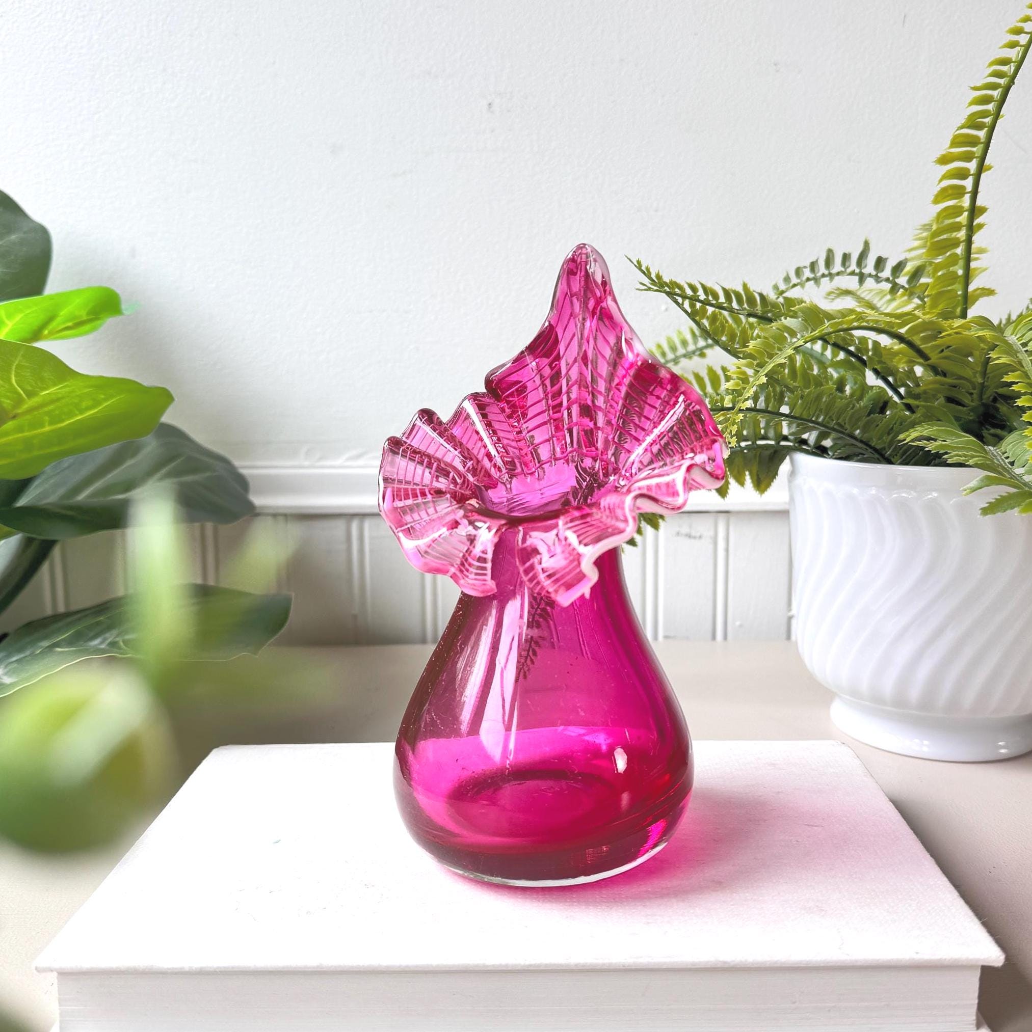 Pink Murano Vase - Etsy