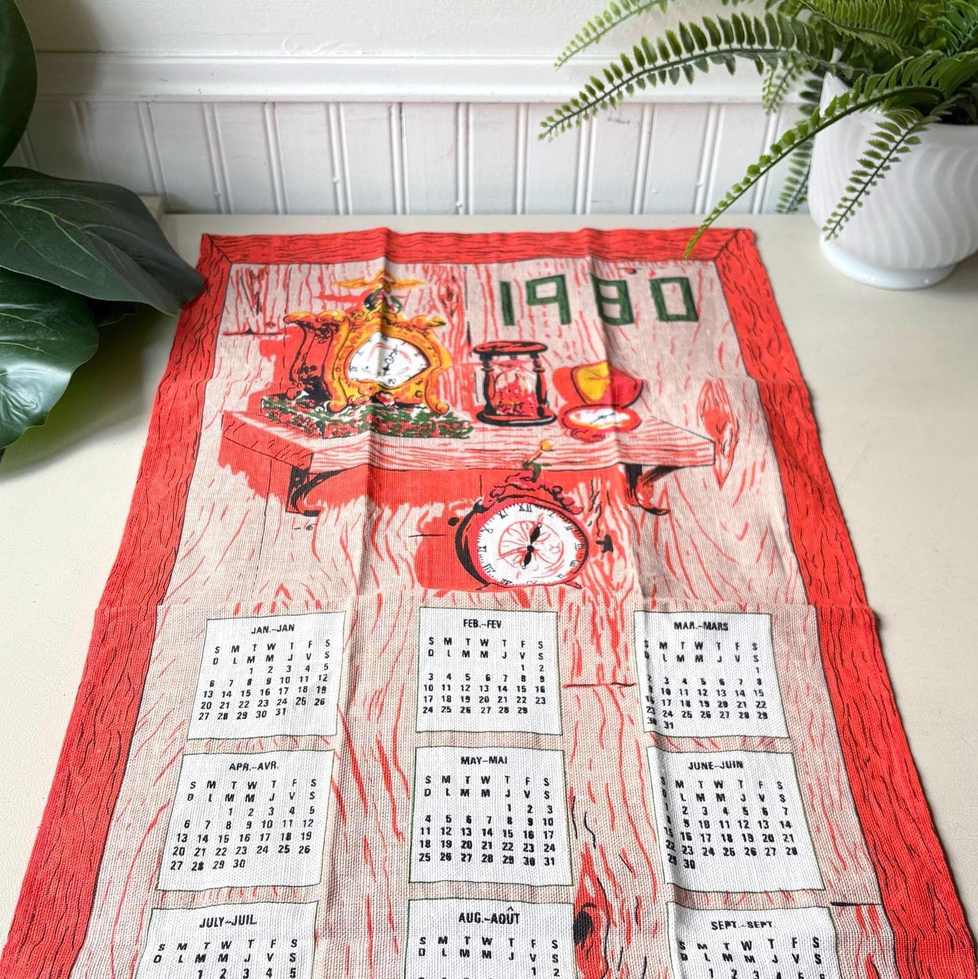 1980 Calendar - Etsy