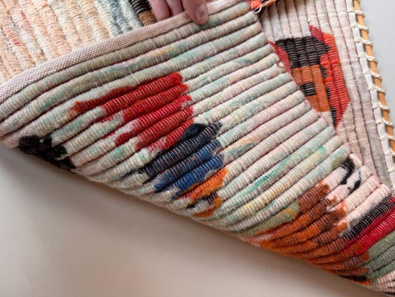 ヴィンテージ　ペルー羊毛タペストリー ヴィンテージペルーウールタペストリー手織りマチュピチュ