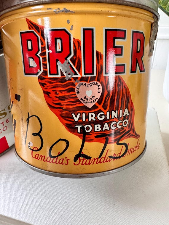 Vintage 1950s Tobacco Daily Mail Tins, Set of 3, 65 Cents, Canada, MCM Mid  Century Cans, Antique Tobacco Tins, Midcentury Home Decor