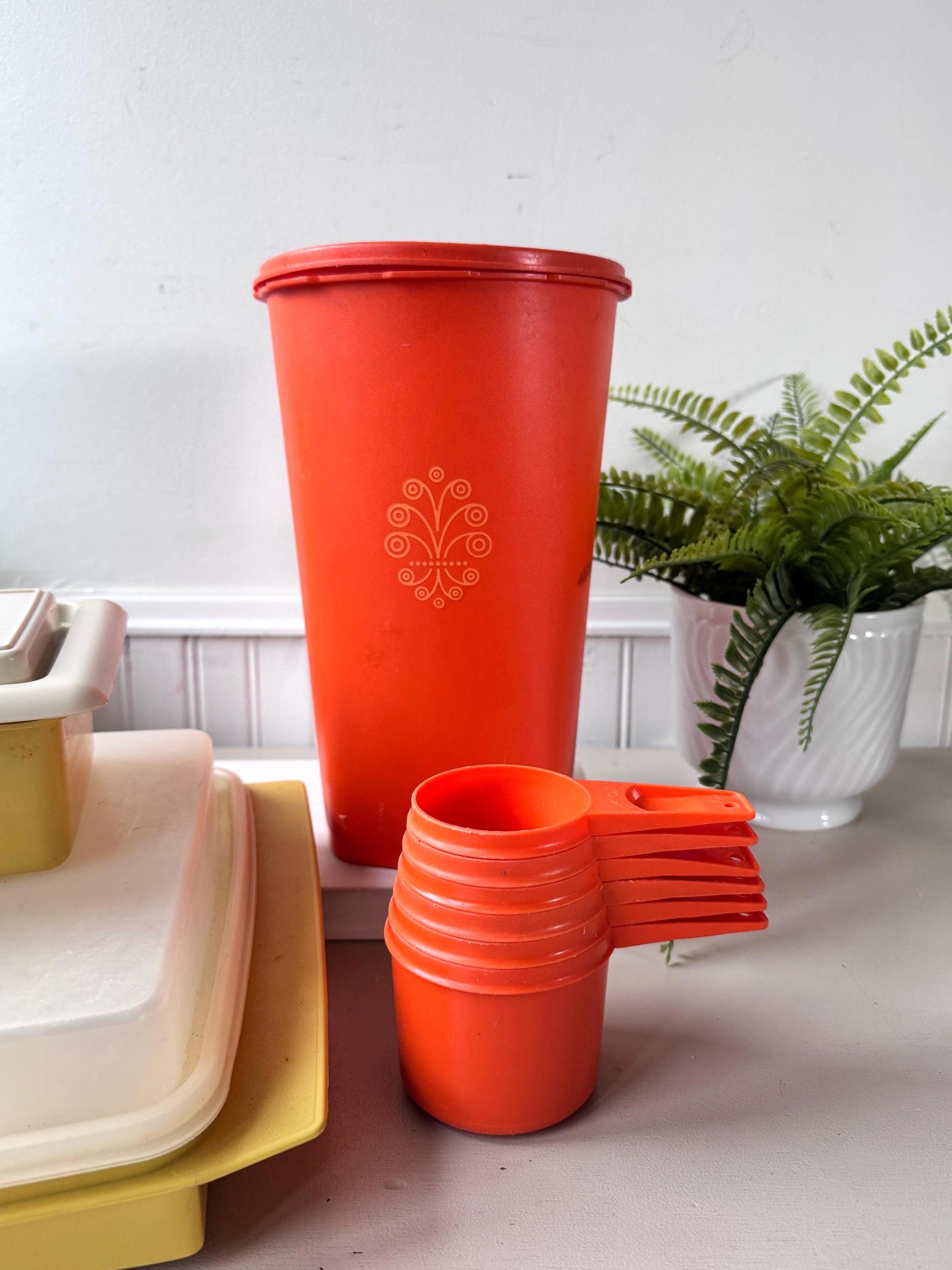 Vintage 1970s Tupperware Kitchen Storage Set of 14, MCM Mid